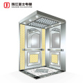 China Fuji Brand Oem Panoramic Cheap Residential Square Gearless Led Glass Mirror Good View Sightseeing Elevator Lift